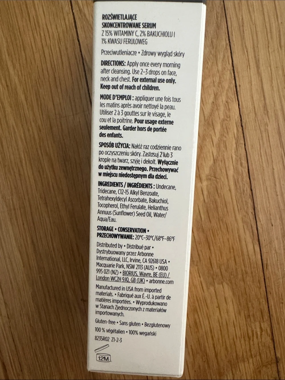 Arbonne DermResults Derm Results Illuminating Skin Therapy Concentrate 1 Oz